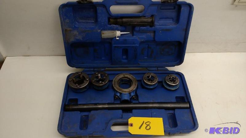 Westward 4YR89 Pipe Die Set, 12&quot-1 14&...