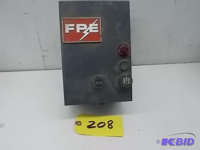 Federal Pacific Size 0 Magnetic Starter...