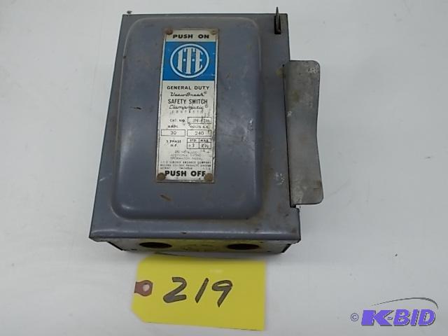 ITE 30 Amp Switch Box...