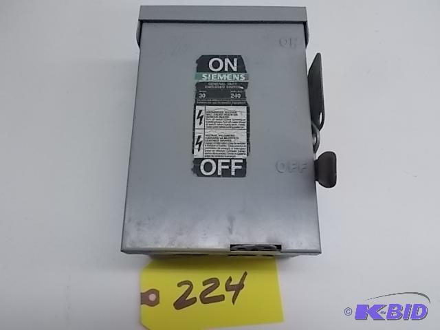 Siemens 30 Amp Switch Box...