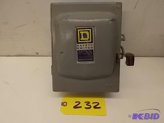 Square D 30 Amp Switch Box...