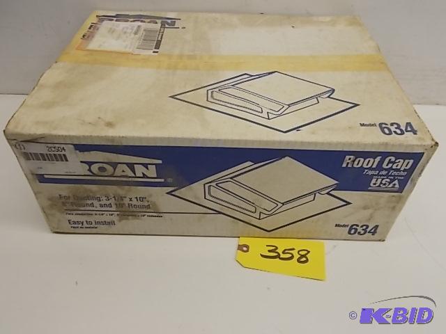 Broan Model 634 Roof Cap...