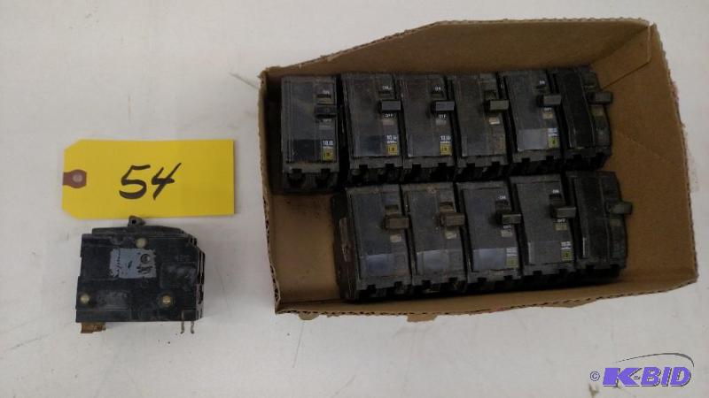(12) Asstd Square D Breakers...