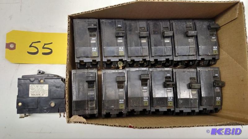 (13) Asstd Square D Breakers...