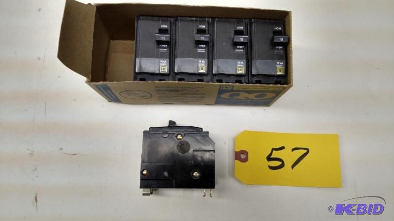 (5) Asstd Square D Breakers, New...