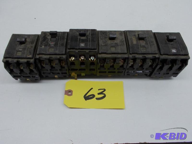 (6) Asstd Square D Breakers...