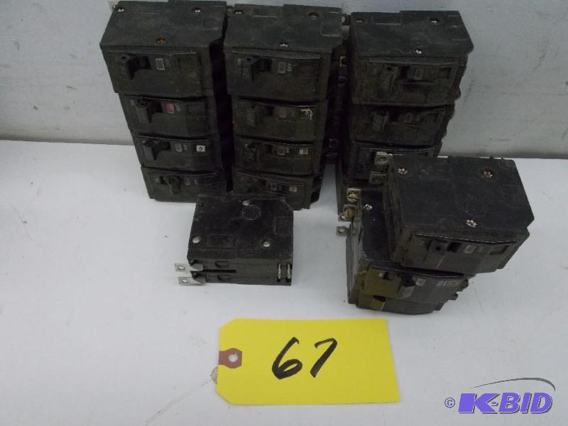 (17) Asstd Square D Breakers...