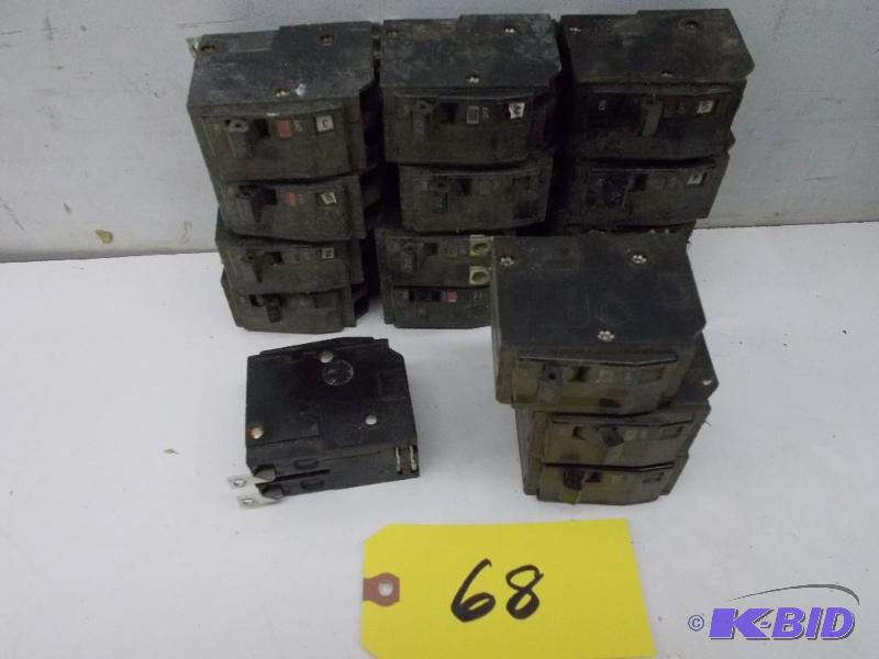 (16) Asstd Square D Breakers...