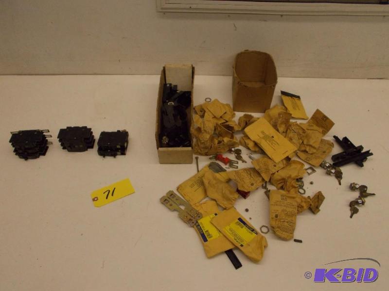Asstd Square D Breakers &amp Parts...