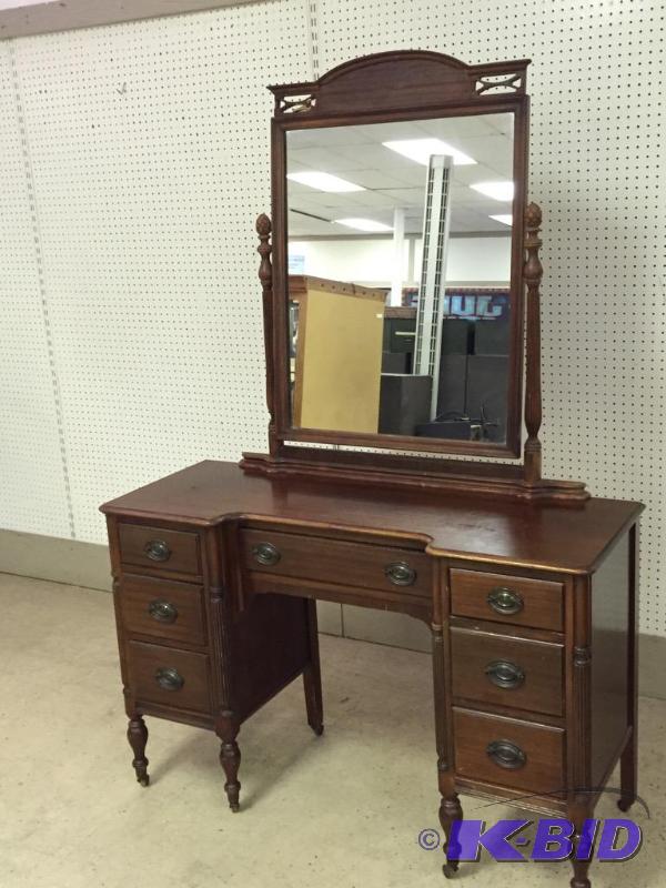 Vintage Dressing Table with Swing Mirror