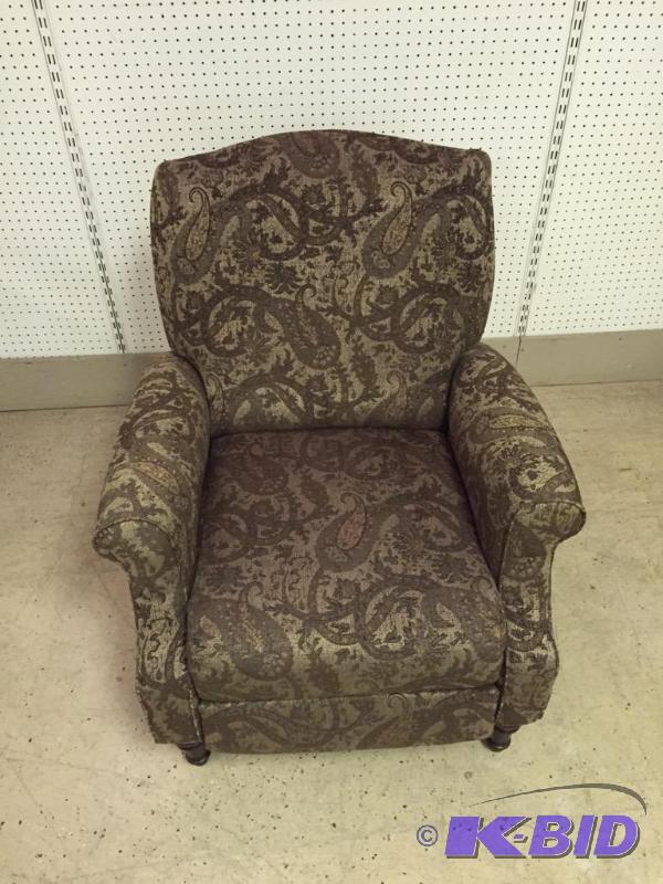 Contemporary Upholstered Reclining Arm Chair