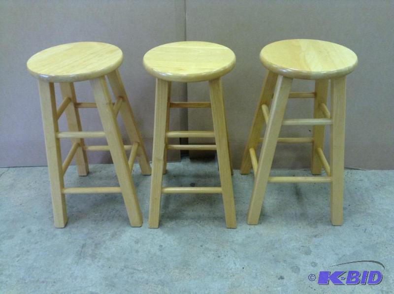 3 Wooden Stools