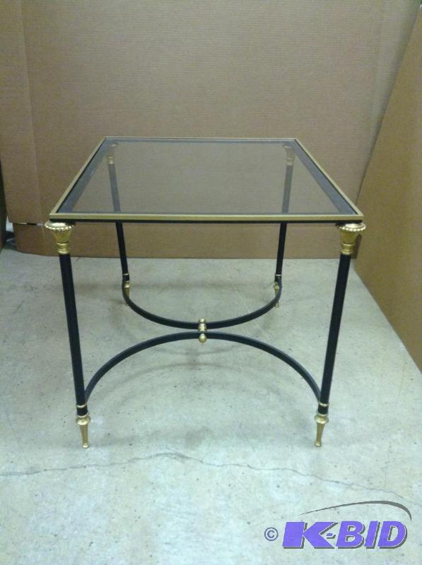 Glass Top Side Table