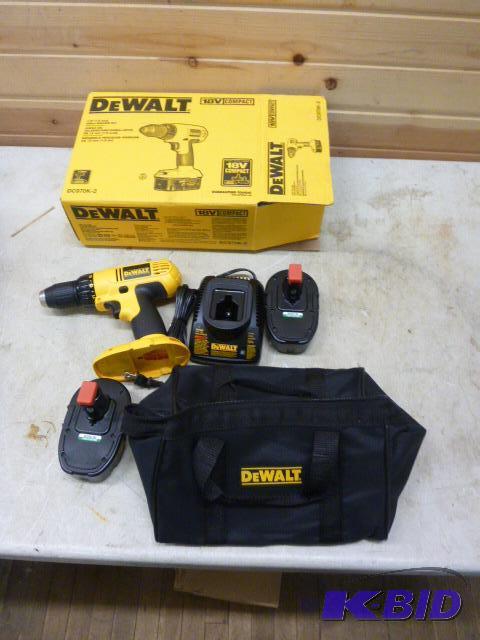 lot 102 image: New DeWalt&nbsp18 Volt Compact DrillDriver ...