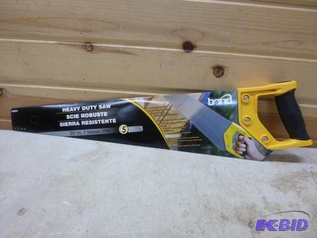 lot 114 image: Bond Heavy Duty 20" Hand Saw...