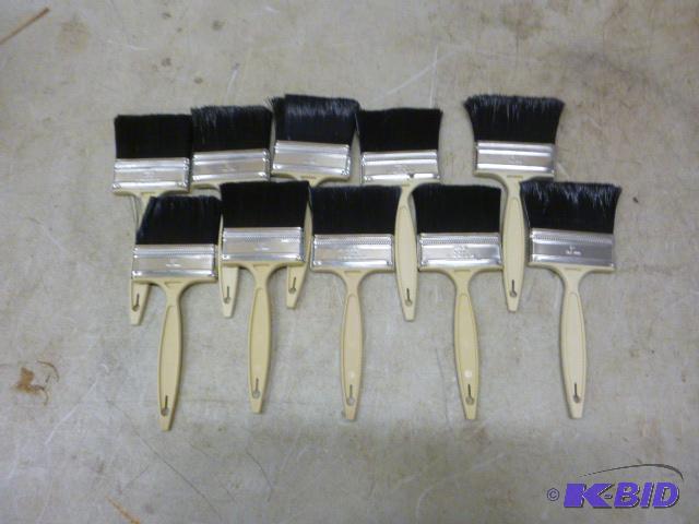 lot 117 image: 10 - 3" Paint Brushes...