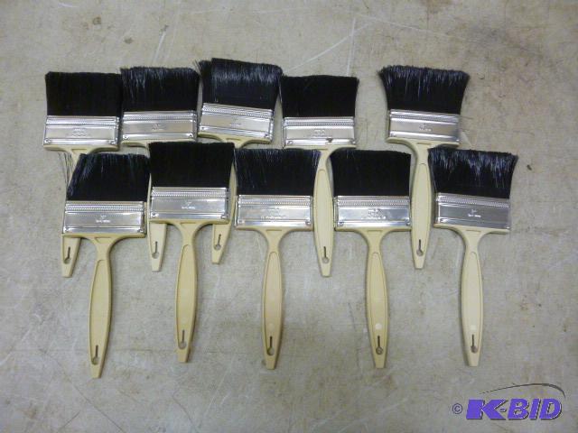 lot 118 image: 10 - 3" Paint Brushes...