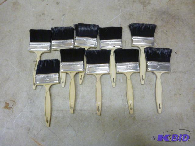 lot 121 image: 10 - 3" Paint Brushes...