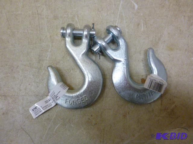lot 15 image: 2 Clevis Slip Hooks 516"...