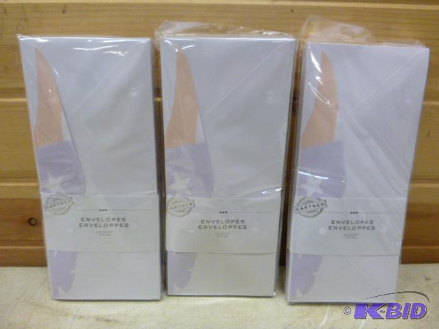 lot 177 image: 3 Packs of 50 Envelopes with US Flag Flap...