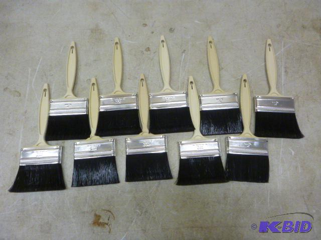 lot 185 image: 10 - 3" Paint Brushes...