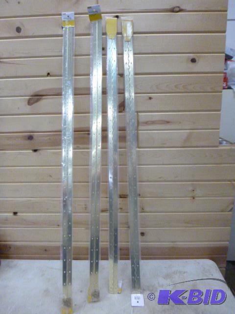 lot 186 image: 4 Metal Shop Continuous Brass Hinges 1 12&qu...