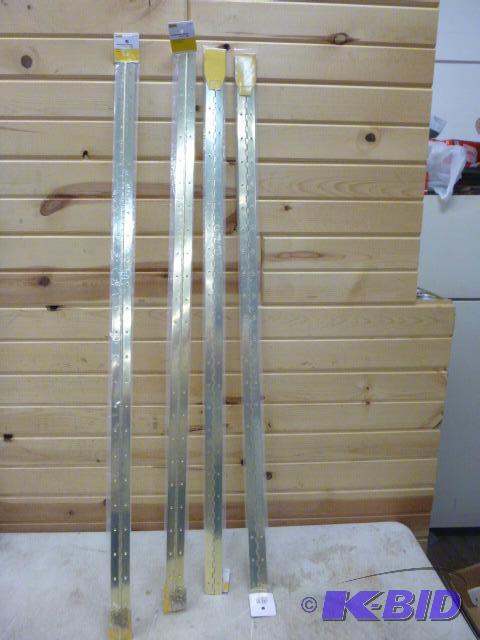 lot 187 image: 4 Metal Shop Continuous Brass Hinges 1 12&qu...
