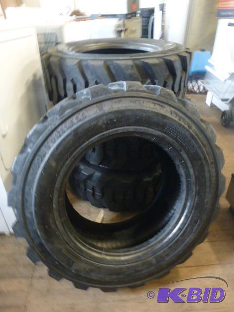 lot 2 image: 4 New Allied RBT Skid Loader Tires 10-16.5 N....