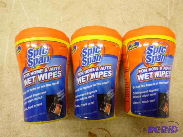 lot 243 image: 3 Containers&nbspof Spic and Span Wet Wipes ...
