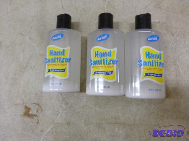 lot 259 image: 3 Bottles of Hand Sanitizer Fragrance free, 8...