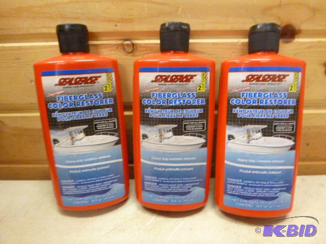 lot 288 image: 3 Bottles of Seasense Supreme Fiber Glass Col...