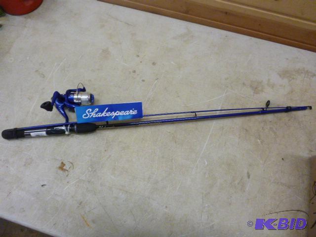 lot 302 image: Shakespeare Firebird Rod and Reel Combo 1 bal...
