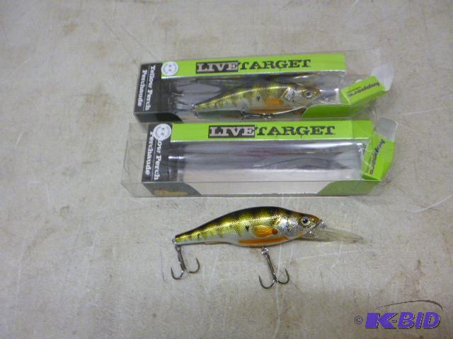 lot 316 image: 2 Koppers Live Target Yellow Perch Lures Div...