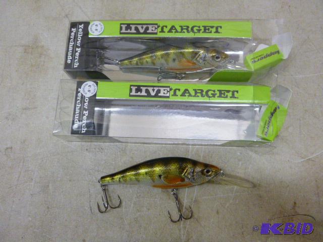 lot 317 image: 2 Koppers Live Target Yellow Perch Lures Div...