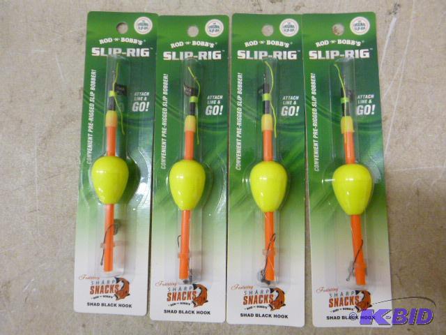 lot 319 image: 4 Rod-N-Bobbs Slip-Rigs Pre-rigged slip bopp...