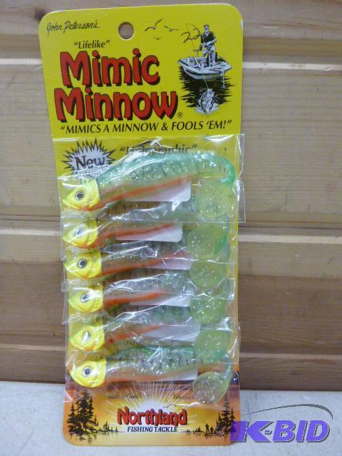 lot 322 image: Pack of 6 Northland Tackle Mimic Minnows New ...