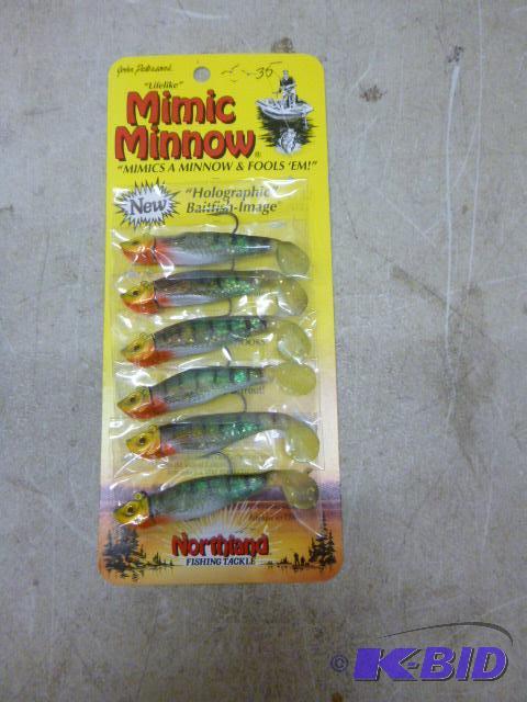 lot 323 image: Pack of 6 Northland Tackle Mimic Minnows New ...