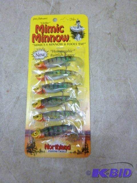 lot 324 image: Pack of 6 Northland Tackle Mimic Minnows New ...
