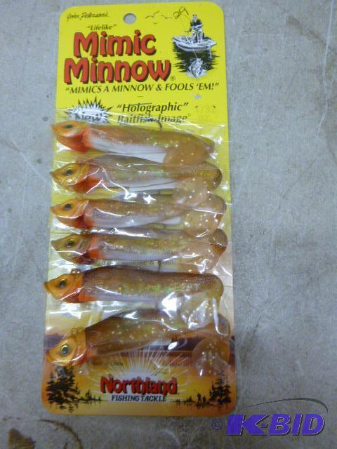 lot 326 image: Pack of 6 Northland Tackle Mimic Minnows New ...