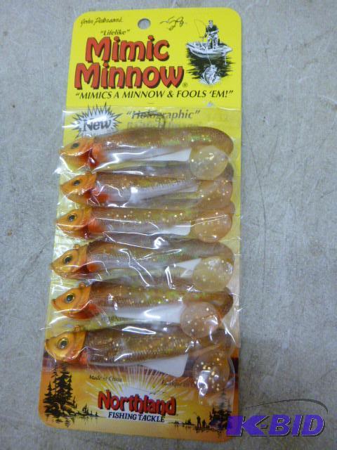 lot 327 image: Pack of 6 Northland Tackle Mimic Minnows New ...