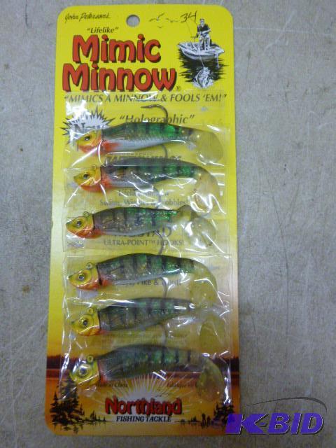 lot 329 image: Pack of 6 Northland Tackle Mimic Minnows New ...