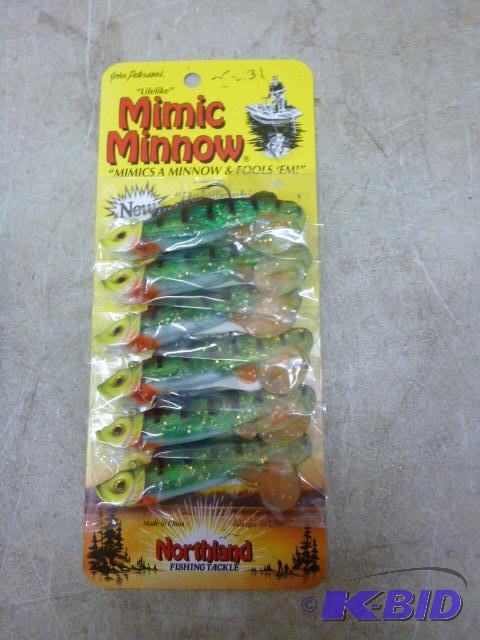 lot 332 image: Pack of 6 Northland Tackle Mimic Minnows New ...