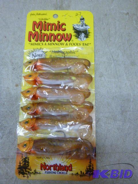 lot 335 image: Pack of 6 Northland Tackle Mimic Minnows New ...