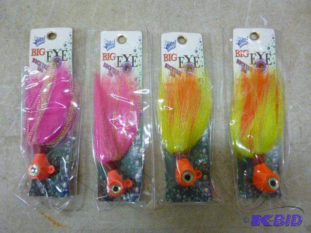 lot 339 image: 4 Wahoo Big Eye Bucktail Jigs...