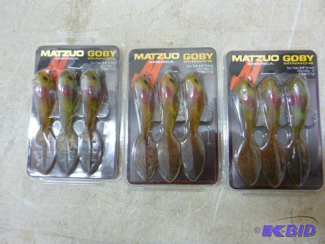lot 361 image: 3 Packs of 3 Matzuo&nbspGoby Minnows 3.5&quo...
