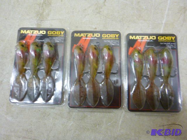 lot 363 image: 3 Packs of 3 Matzuo Goby Minnows 3.5" - ...