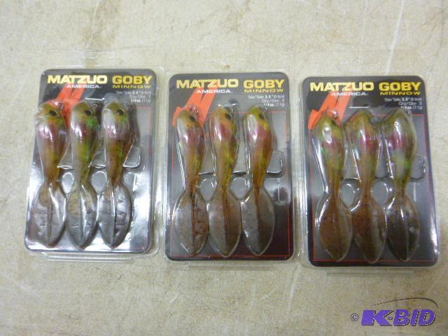 lot 364 image: 3 Packs of 3 Matzuo Goby Minnows 3.5" - ...
