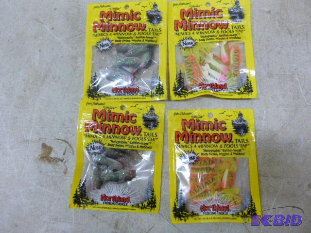 lot 377 image: 4 Packs of Northland Life-Like Mimic Minnow T...