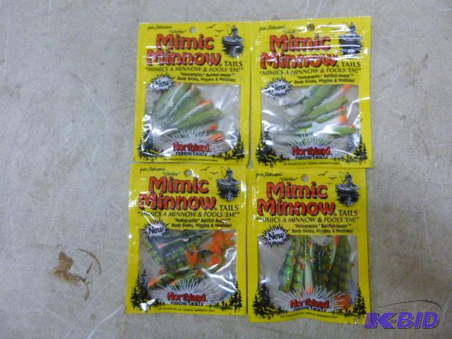 lot 378 image: 4 Packs of Northland Life-Like Mimic Minnow T...