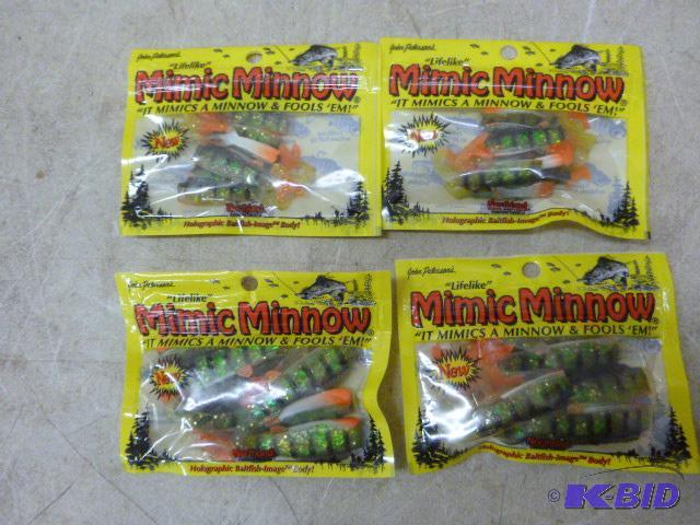lot 380 image: 4 Packs of Northland Life-Like Mimic Minnow T...